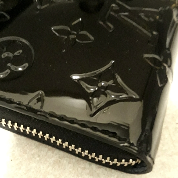 Louis Vuitton LV Black Embossed Monogram Coin Purse - Picture 3 of 6